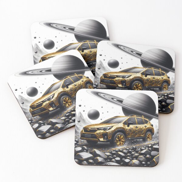 Item preview, Gold Car in Space, Ai Generated Art    designed and sold by ACC .