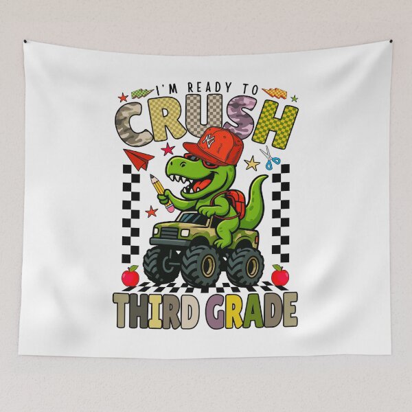 Item preview, I’m Ready To Crush Third Grade Dinosaur Monster Truck Fun Back To School Design designed and sold by tigger shop.