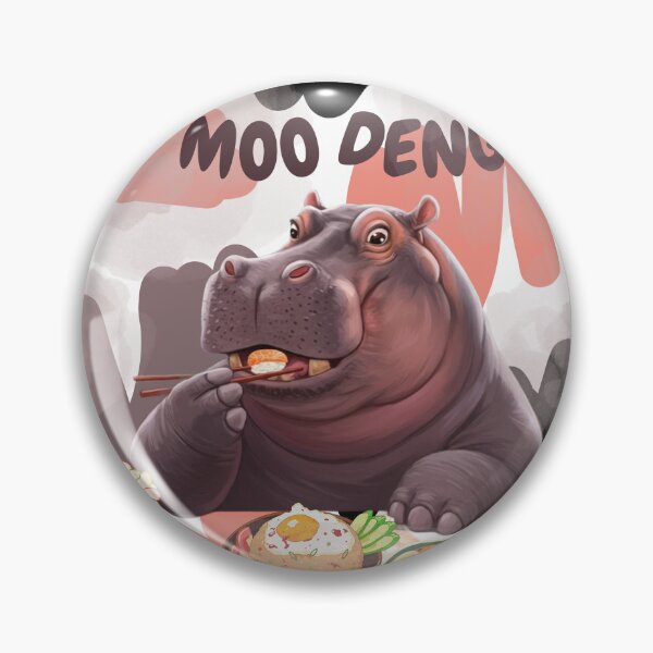 Item preview, Moo Deng the Munchin' Baby Hippo – Certified Snack Expert designed and sold by AlienTechs.