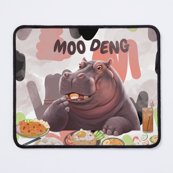 Item preview, Moo Deng the Munchin' Baby Hippo – Certified Snack Expert designed and sold by AlienTechs.