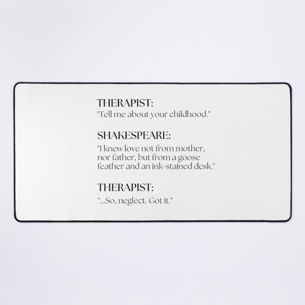 Item preview, Shakespeare Goes to Therapy designed and sold by ObsidianDaz.