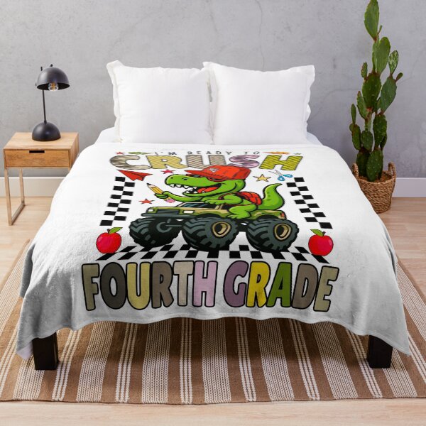 Item preview, I’m Ready To Crush Fourth Grade Dinosaur Monster Truck Back To School Student Design designed and sold by tigger shop.