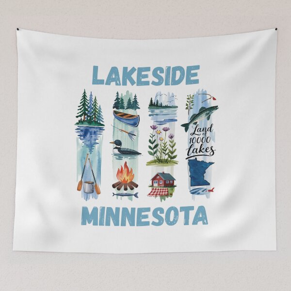 Item preview, Lakeside Minnesota – land of 10,000 lakes outdoor pride design designed and sold by CleanDecor.