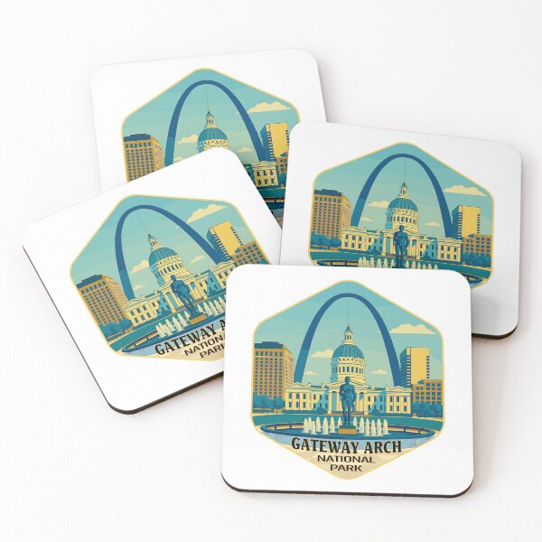 Item preview, Gateway Arch National Park Retro Sticker designed and sold by Ismeal Von.
