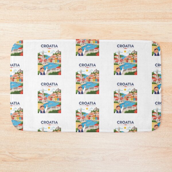 Item preview, Croatia (Country Collection) designed and sold by HeartbeatPrint.