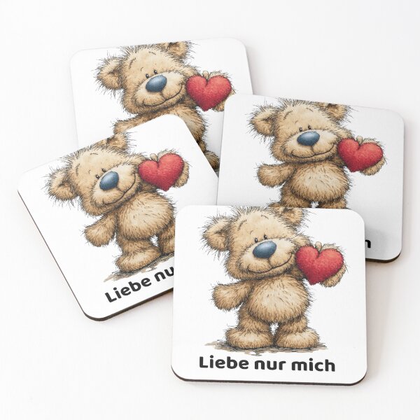 Item preview, Liebe nur mich – Süßer Bär mit Herz designed and sold by OskArt design.