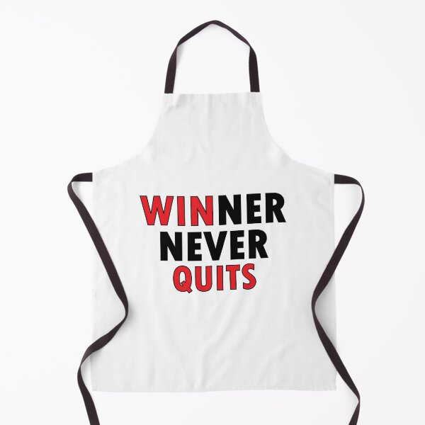 Item preview, winner never quits designed and sold by Positive Mindzet!.