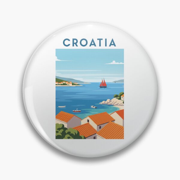 Item preview, Croatia (Country Collection) designed and sold by HeartbeatPrint.