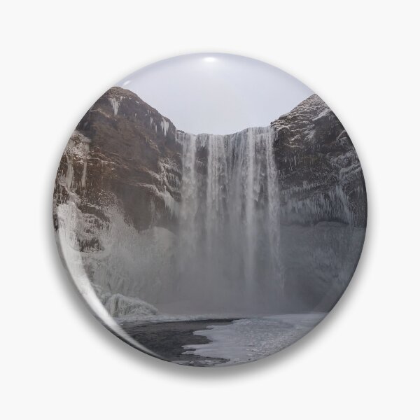 Item preview, Icelandic Waterfall In Winter designed and sold by The Georgia Nomad.