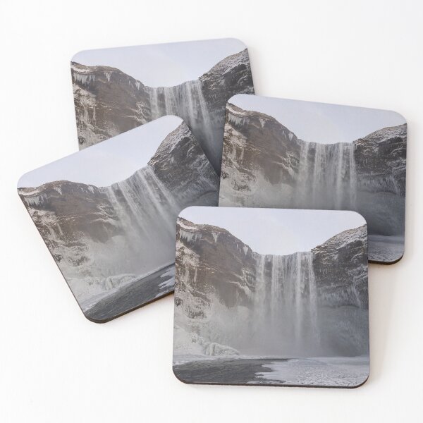 Item preview, Icelandic Waterfall In Winter designed and sold by The Georgia Nomad.