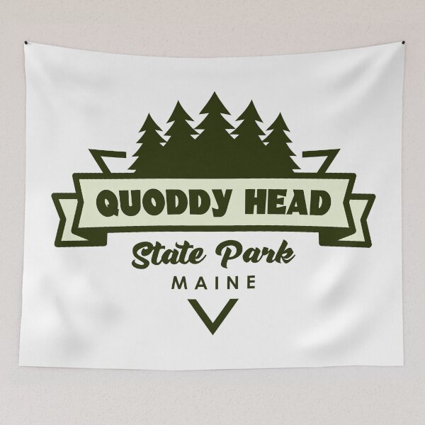 Item preview, Quoddy Head State Park Maine Trees And Ribbon designed and sold by bivenart.