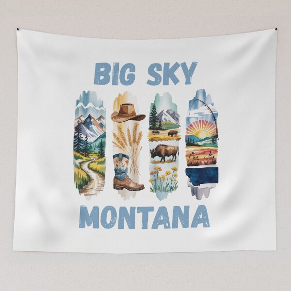 Item preview, Big sky Montana – wide open spaces & mountain pride designed and sold by CleanDecor.