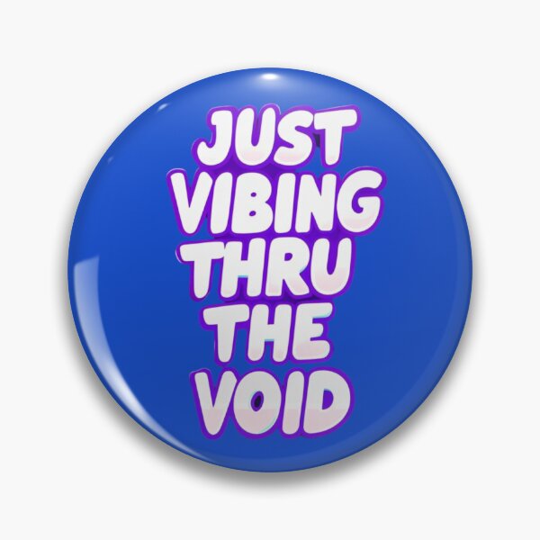 Item preview, Just Vibing Thru The Void Aesthetic Vaporwave Space Quote designed and sold by GiftLore Studio.