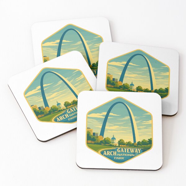 Item preview, Gateway Arch National Park Retro Sticker designed and sold by Ismeal Von.