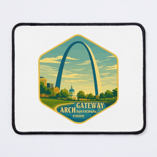 Item preview, Gateway Arch National Park Retro Sticker designed and sold by Ismeal Von.