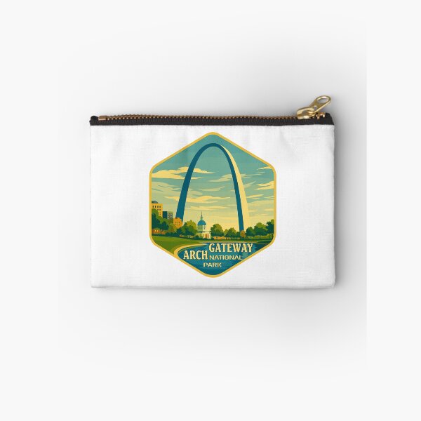 Item preview, Gateway Arch National Park Retro Sticker designed and sold by Ismeal Von.