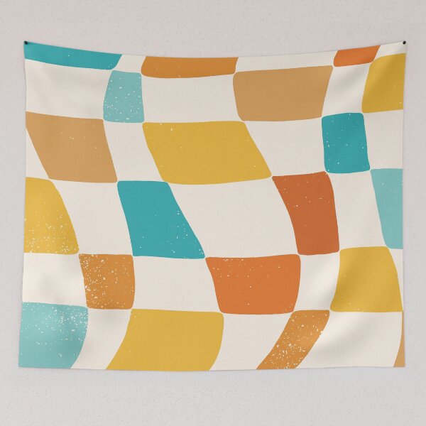 Item preview, retro wave patterns designed and sold by hobakmacha.