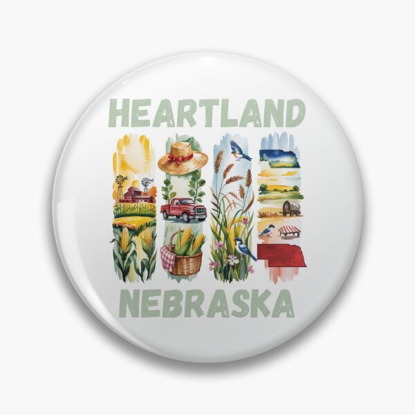 Item preview, Heartland Nebraska – cornfields & midwest pride design designed and sold by CleanDecor.