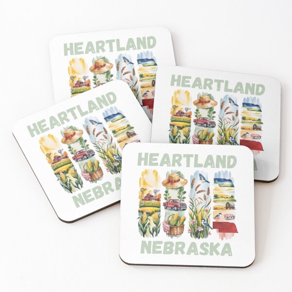 Item preview, Heartland Nebraska – cornfields & midwest pride design designed and sold by CleanDecor.