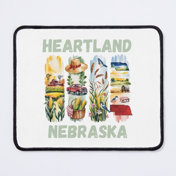 Item preview, Heartland Nebraska – cornfields & midwest pride design designed and sold by CleanDecor.