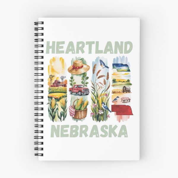 Aperçu de l'œuvre Heartland Nebraska – champs de maïs et design de fierté du Midwest créée et vendue par CleanDecor.
