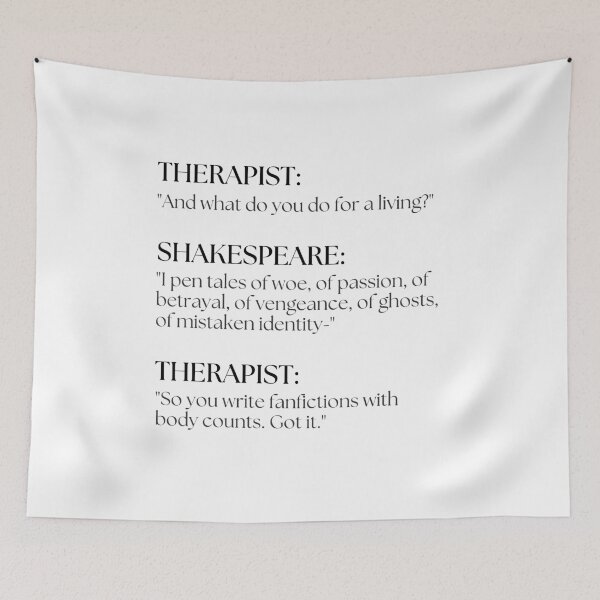 Item preview, Shakespeare Goes to Therapy designed and sold by ObsidianDaz.