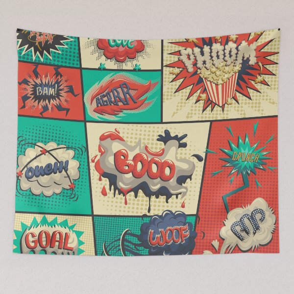 Item preview, Comic Explosion Sound Effect Pattern | Pop Art Style designed and sold by Josinta.