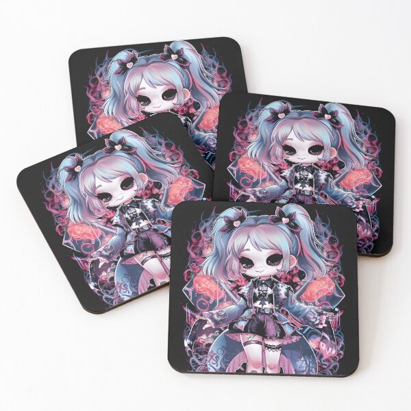 Item preview, Alice in dark goth pastel wonderland chibi designed and sold by jbfart.