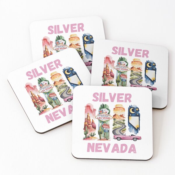 Item preview, Silver Nevada – silver state & desert landscape design designed and sold by CleanDecor.