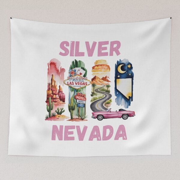 Item preview, Silver Nevada – silver state & desert landscape design designed and sold by CleanDecor.