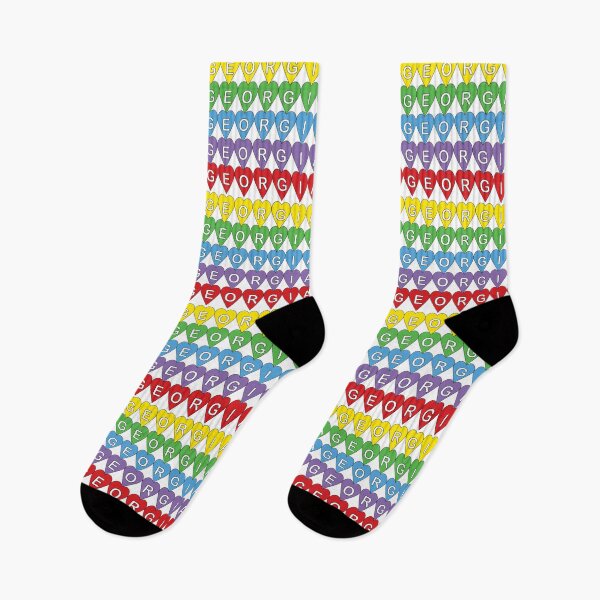 Item preview, Georgia Hearts Rainbow designed and sold by ValeriesGallery.