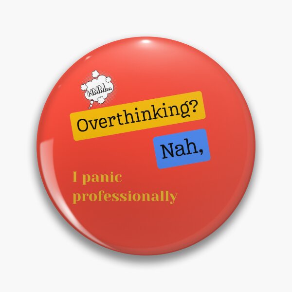Item preview, I Panic Professionally – Funny Quote for Overthinkers designed and sold by TeeTantra.