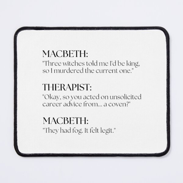 Item preview, Macbeth Goes to Therapy designed and sold by ObsidianDaz.