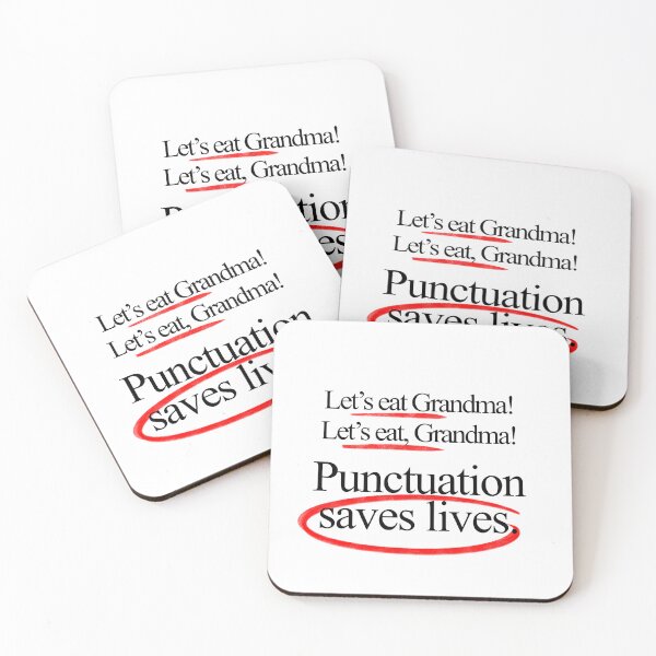Item preview, Let’s eat, Grandma! Punctuation saves lives designed and sold by OkiDokiDesign.