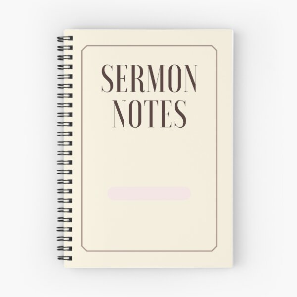 Item preview, Ivory Still Sermon Notes Journal designed and sold by InActs.