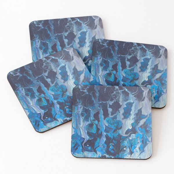 Item preview, Dark Blue Waves designed and sold by Veronica Helen Art.