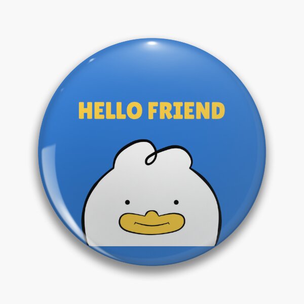 Item preview, Duck Hello Friend illustration designed and sold by Lwahniarts.