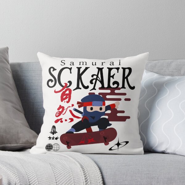 Item preview, skateboarding samurai designed and sold by lino4king.