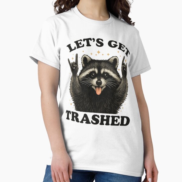 Item preview, Lets Get Trashed Raccoon Stuff Trash Panda Funny Raccon designed and sold by MIKESELL Farmer.