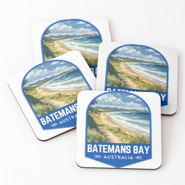 Item preview, Batemans Bay in New South Wales Australia Vintage Travel Art Badge designed and sold by MaateoDesign.