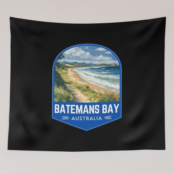 Item preview, Batemans Bay in New South Wales Australia Vintage Travel Art Badge designed and sold by MaateoDesign.