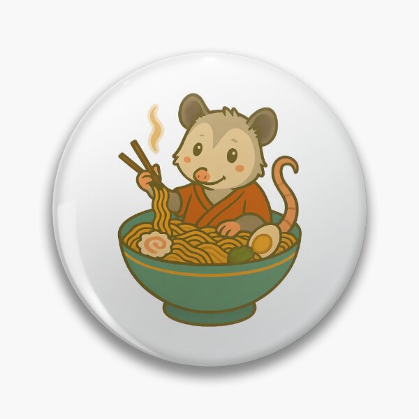 Item preview, Adorable Possum Enjoying Delicious Ramen Noodles designed and sold by k3rstman1.