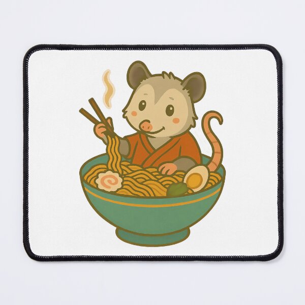 Item preview, Adorable Possum Enjoying Delicious Ramen Noodles designed and sold by k3rstman1.