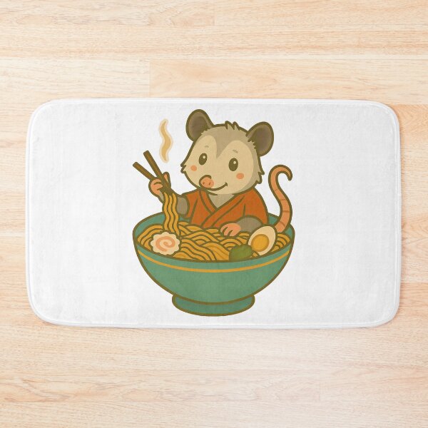 Item preview, Adorable Possum Enjoying Delicious Ramen Noodles designed and sold by k3rstman1.