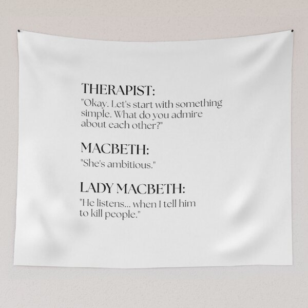Item preview, Macbeth Goes to Therapy designed and sold by ObsidianDaz.