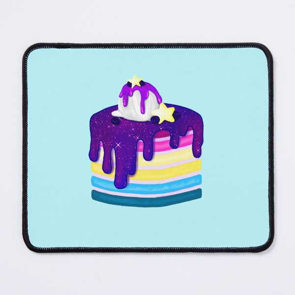 Item preview, A sweet cake with rainbow layers, star decoration and ice cream designed and sold by katecheerycake.