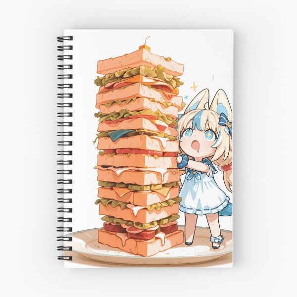 Item preview, Sameko Saba Chibi - Giant Sandwich Surprise Art designed and sold by Eaterweal.