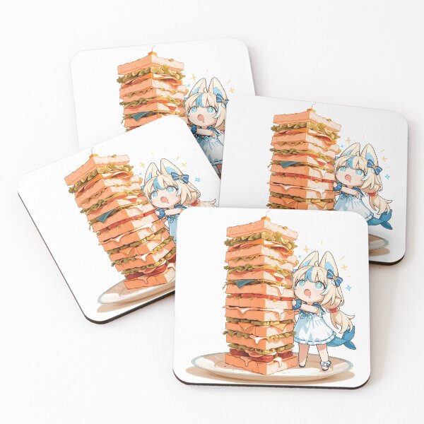 Item preview, Sameko Saba Chibi - Giant Sandwich Surprise Art designed and sold by Eaterweal.