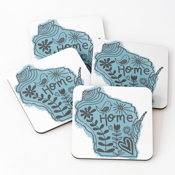 Item preview, Wisconsin Home Illustration designed and sold by madebyceciliab.