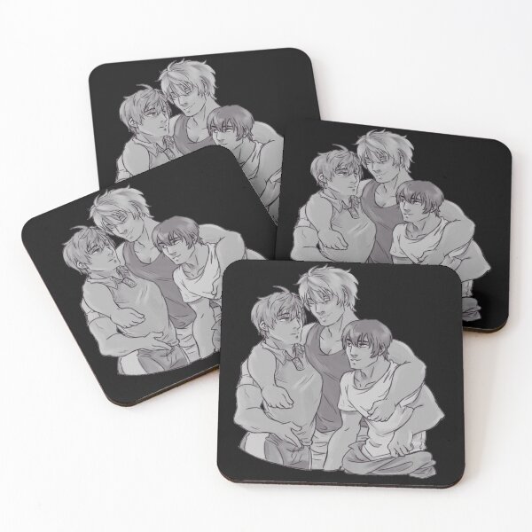 Item preview, The College Trio - Grayscale Hug designed and sold by AstralRavens.